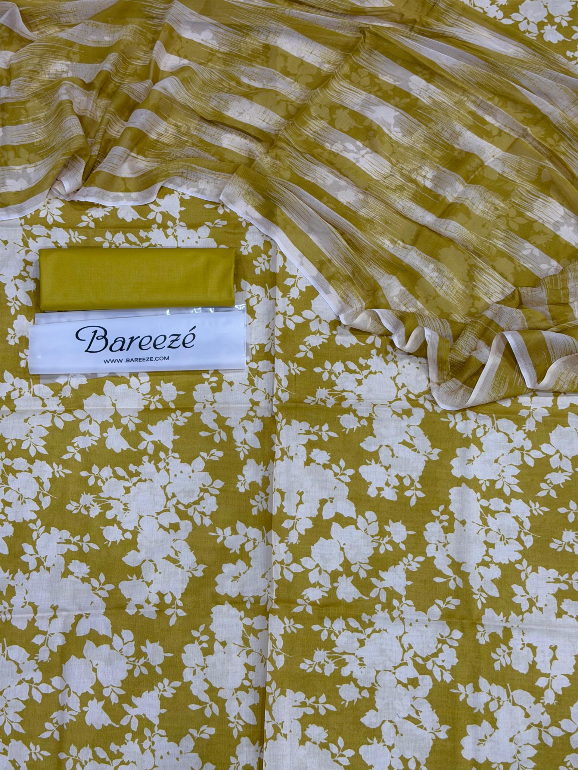 bareeze 3pc printed lawn