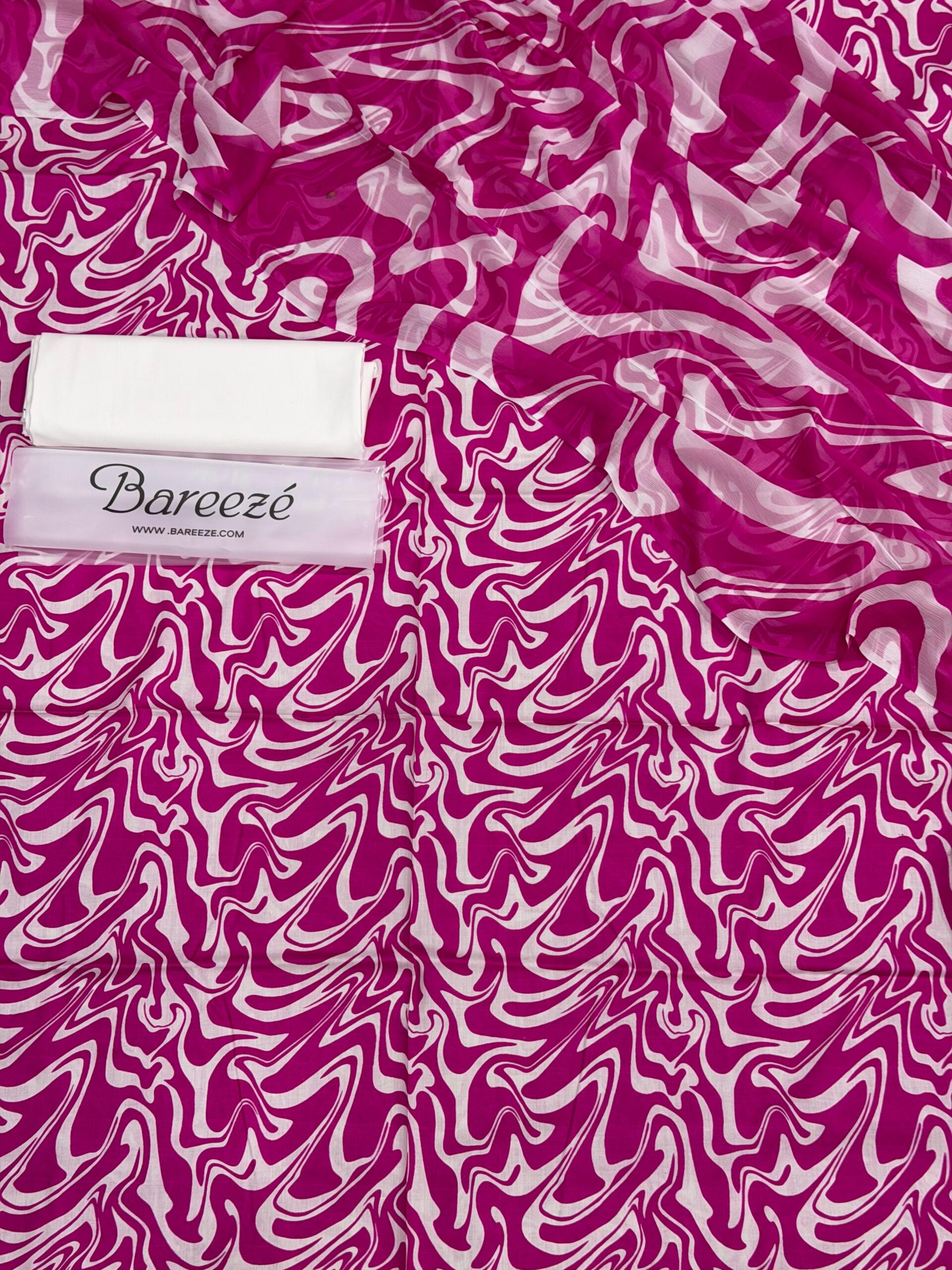 bareeze 3pc printed lawn