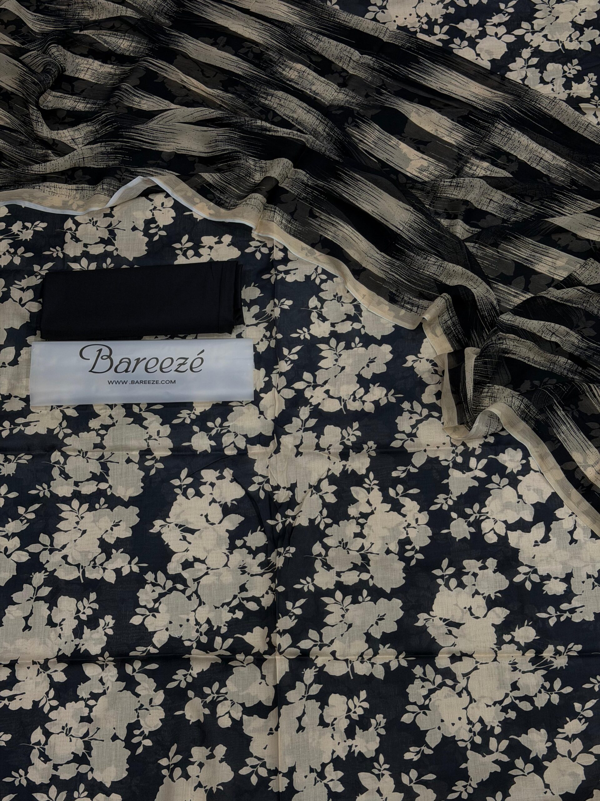 bareeze 3pc printed lawn