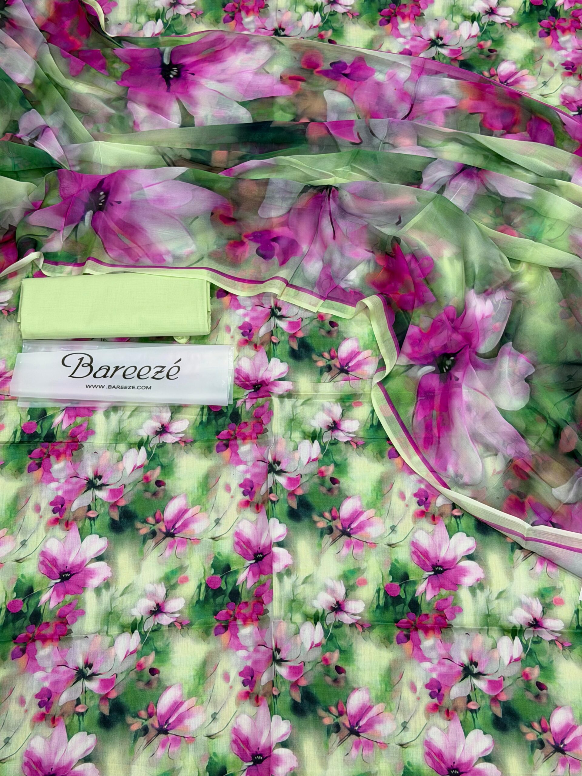 bareeze 3pc printed lawn